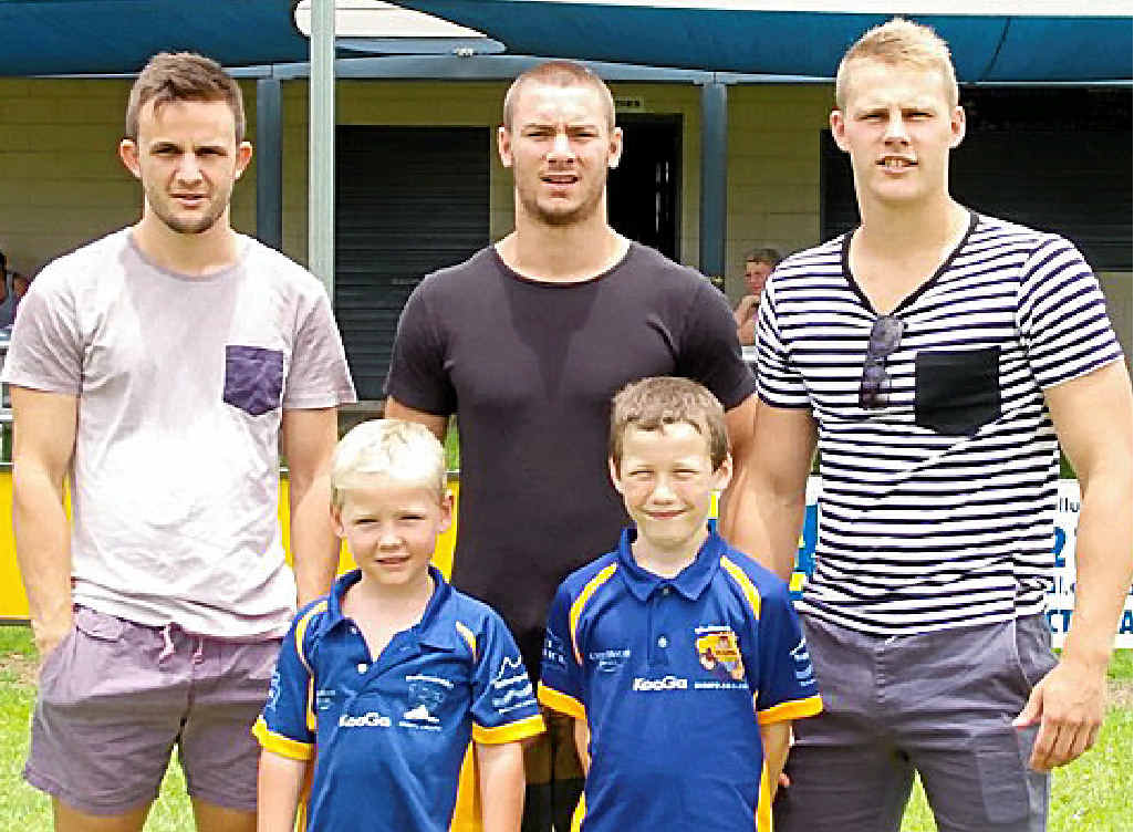 TIGER: Former Mullum juniors Matt Mulcahy (left), Jy Hitchcox (centre) and Jacob Miller have been part of the Wests Tigers system. Hitchcox played his second game of NRL last night. TIGER: Former Mullum juniors Matt Mulcahy (left), Jy Hitchcox (centre) and Jacob Miller have been part of the Wests Tigers system. Hitchcox played his second game of NRL last night.
